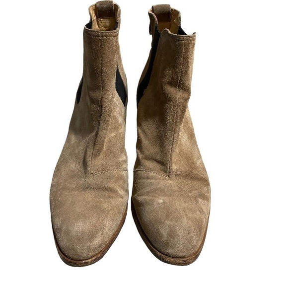 Rag & Bone Women’s Beige Brown Suede Walker Ankle Boots Camel Size 39 Nubuck 8 - Picture 7 of 14